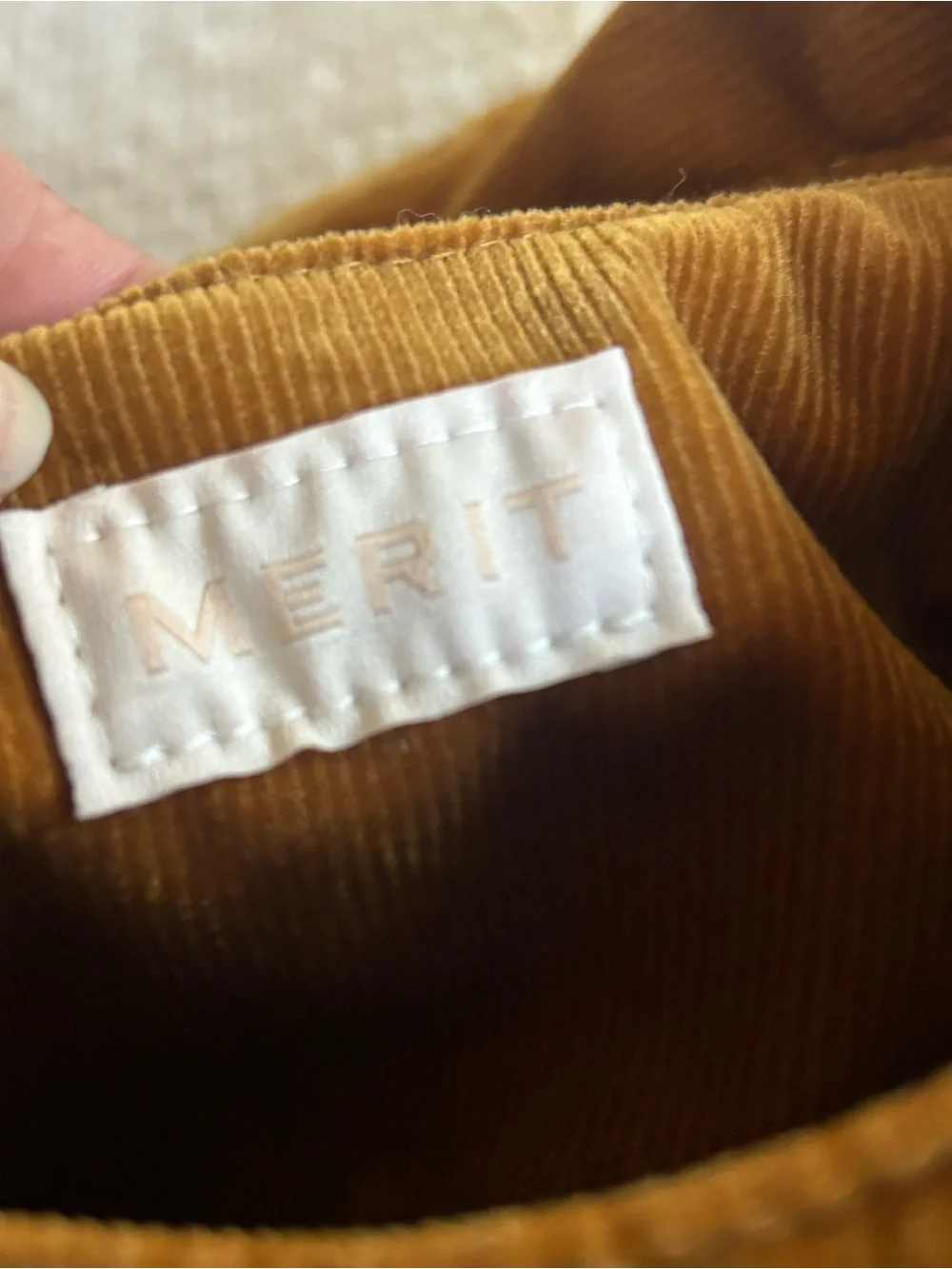 Corduroy Shoulder Bag in Mustard